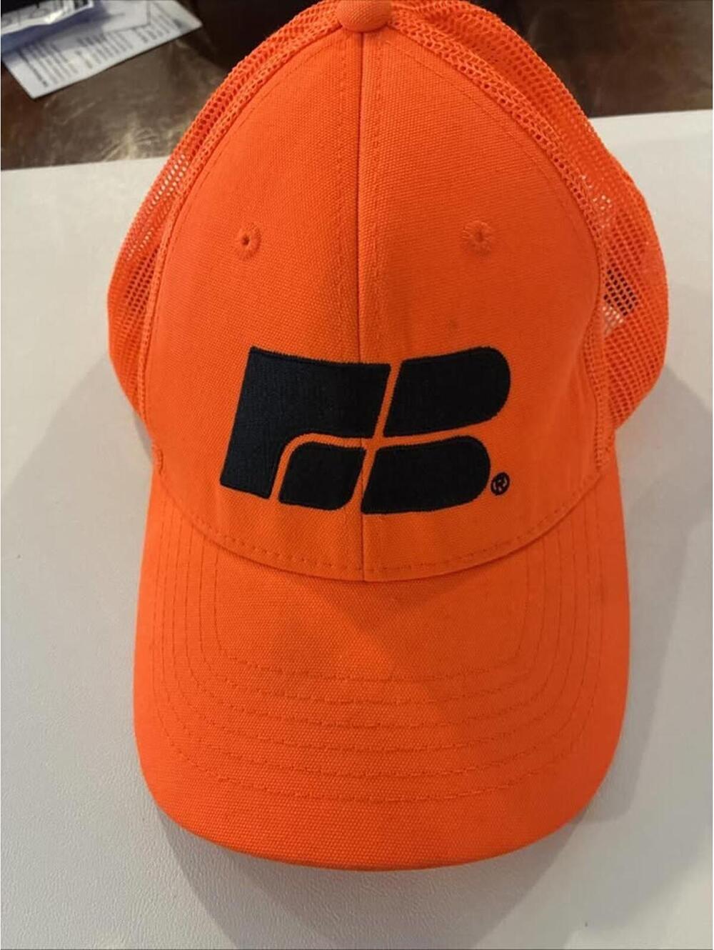 Farm Bureau Insurance Hat Orange Strapback Adjustable Vintage Promo Cap Clean